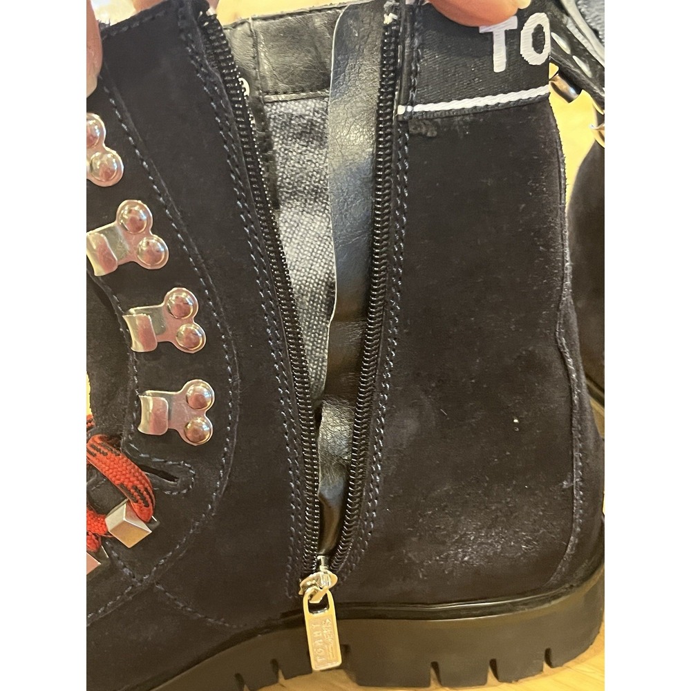 Tommy Hilfiger Women's Black Tommy Jeans Yvonne Lace-Up Ankle Boots Size 8.5 - Picture 8 of 9